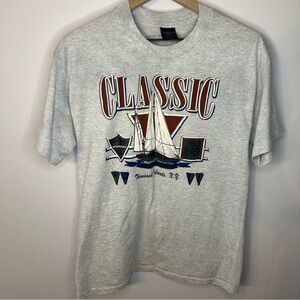 Vintage Classic Thousand Island, N.Y. T-Shirt, Size Large, Gray Heathered